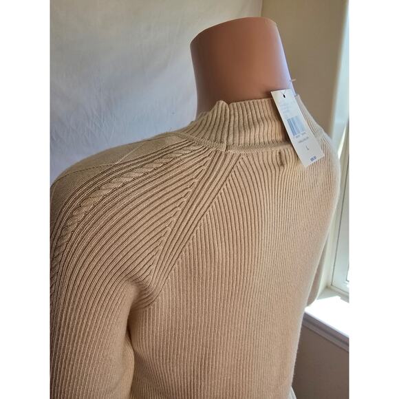 Guess Meilody Long Sleeve Sweater Vanilla Blush Sz L - Picture 7 of 10